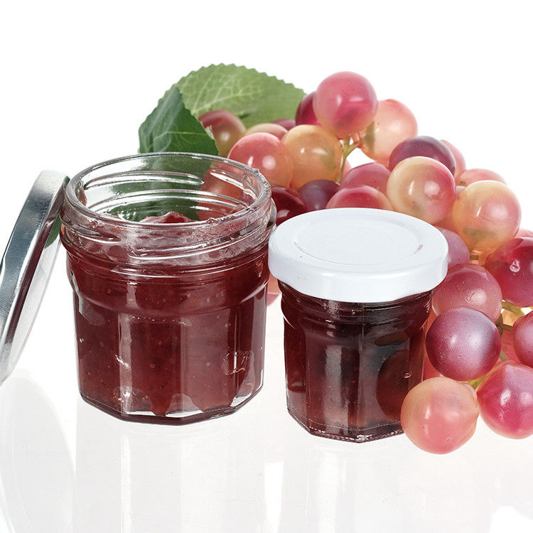 High Seal Jam Storage Jar Nhà hàng trống có thể Clear Jam Jar với nắp nhôm