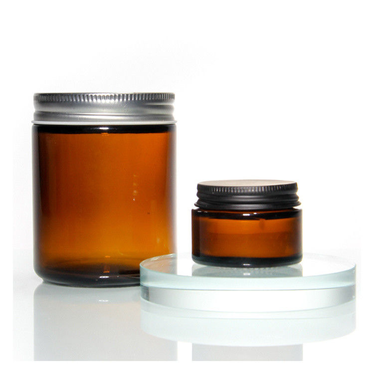 Chất lượng cao bán buôn Oem Odm chấp nhận được 100ml 250ml Amber Glass Candle Jars For Candle
