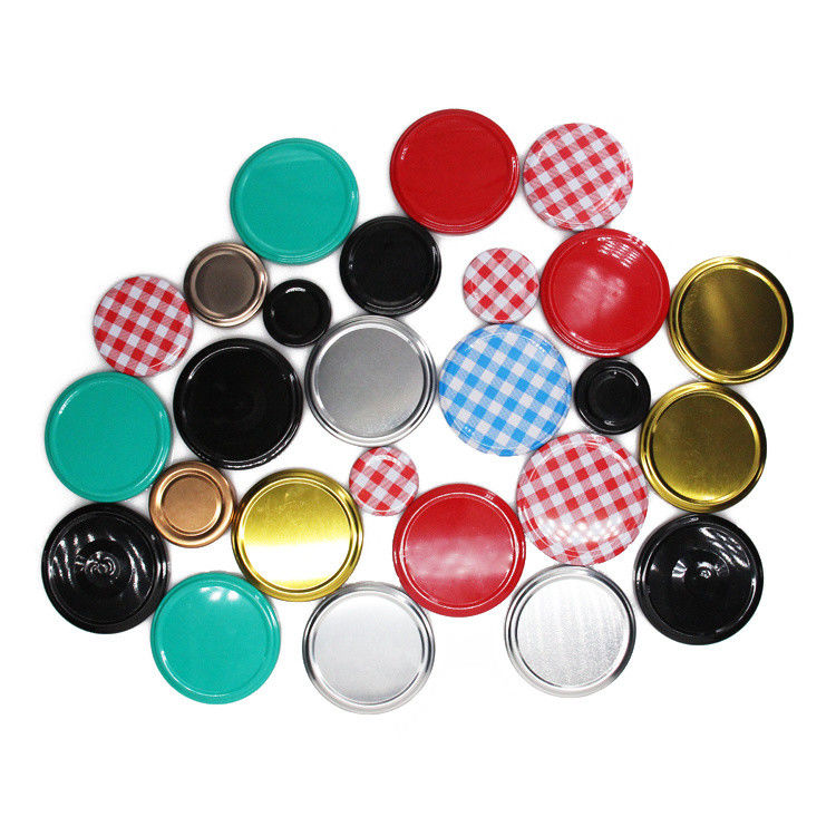 Giá rẻ 43mm 48mm 53mm 58mm 63mm Glass Honey Jar Metal Top Tinplate Lug Cap