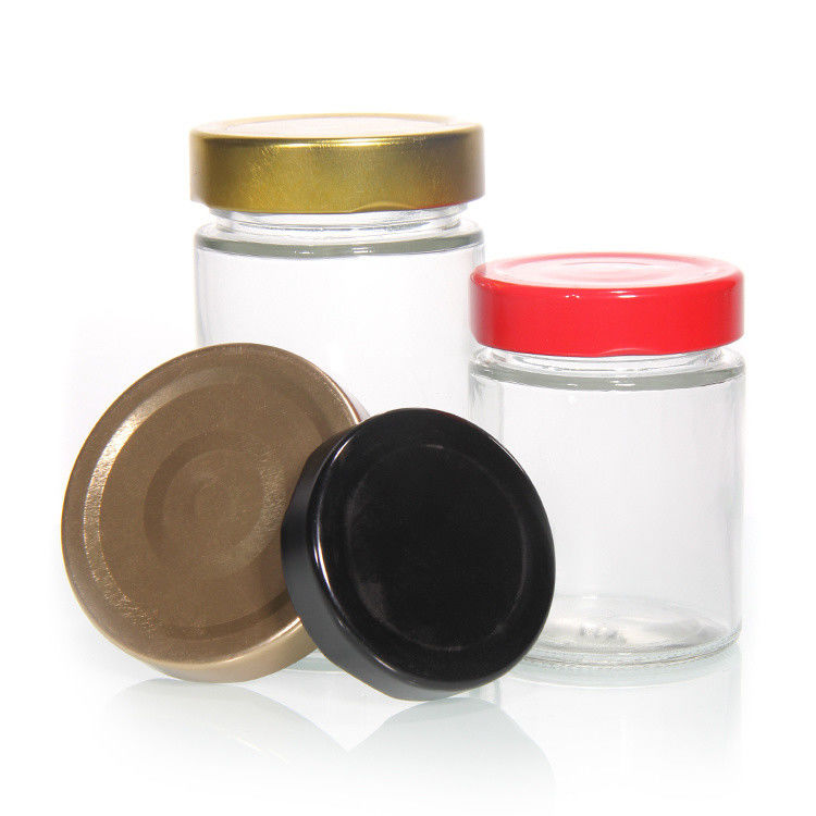 Logo tùy chỉnh 38mm 43mm 48mm 53mm 58mm 63mm 70mm 82mm Golden Screw Caps Metal Lug Cap cho Glass Jar