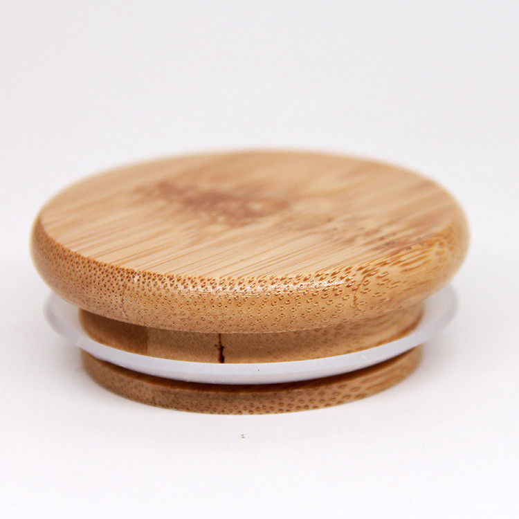 Môi trường thân thiện tái sử dụng Mason Jar nắp Cụm cà phê trà gỗ nắp 70 mm kích thước nắp với lỗ rơm
