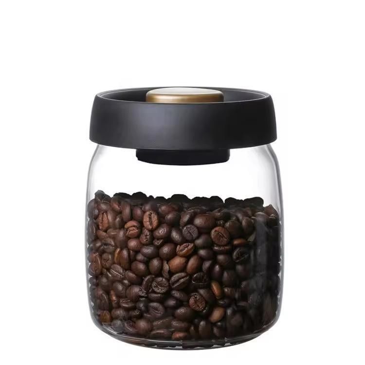 500ml lon cà phê thủy tinh Borosilicate cho hạt cà phê và nhà bếp
