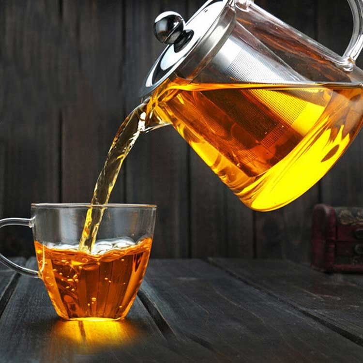 Bộ nồi trà và ấm thủy tinh tùy chỉnh với cốc cà phê chống nhiệt trà