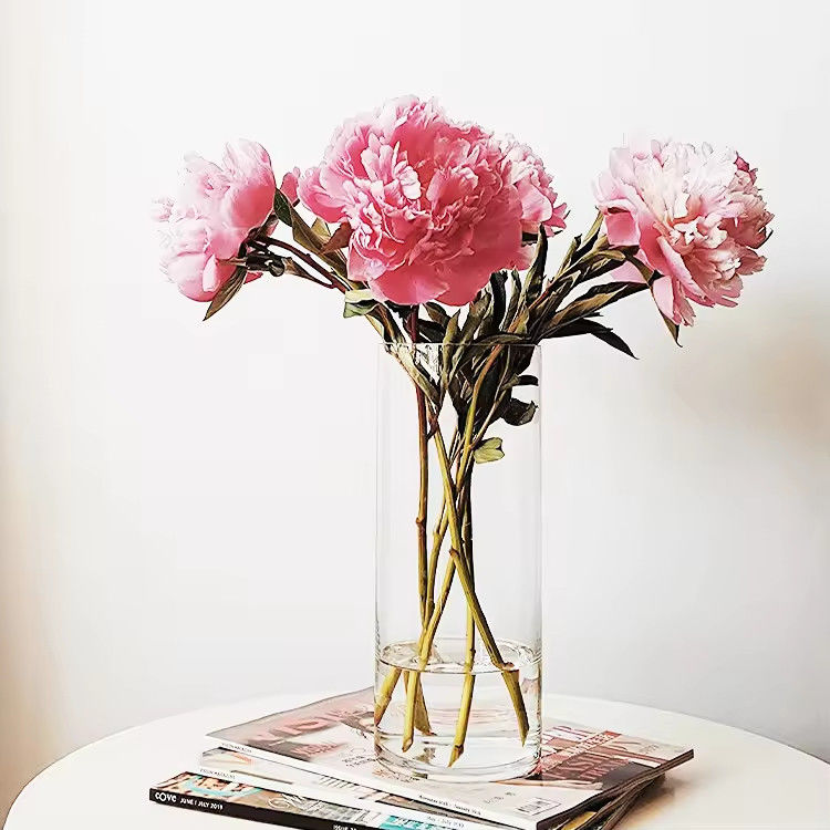 Phòng khách theo phong cách châu Âu Khách sạn Vase hoa thủy tinh Trang trí nhà Vase thủy tinh