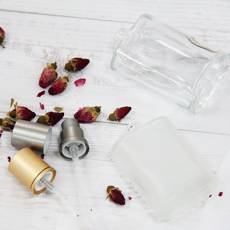 Thùng nước hoa hình vuông tùy chỉnh 30ml 50ml 100ml Thùng nước hoa màu sáng kính