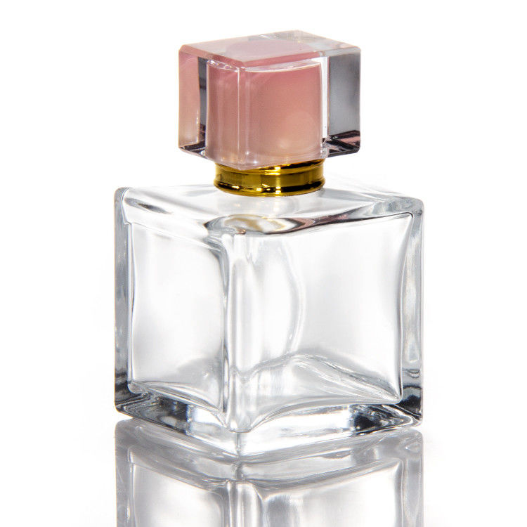 30 ml 50 ml 100 ml Square hexagon PERFUME BOTTLES nắp thủy tinh với máy phun bơm trên chai thủy tinh