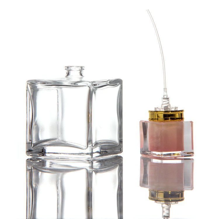 30 ml 50 ml 100 ml Square hexagon PERFUME BOTTLES nắp thủy tinh với máy phun bơm trên chai thủy tinh