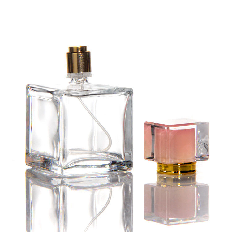 30 ml 50 ml 100 ml Square hexagon PERFUME BOTTLES nắp thủy tinh với máy phun bơm trên chai thủy tinh