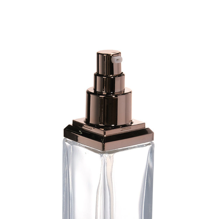 30ml 50ml 80ml 100ml chai máy bơm thủy tinh trong suốt cho huyết thanh dầu thiết yếu nước hoa Lotion