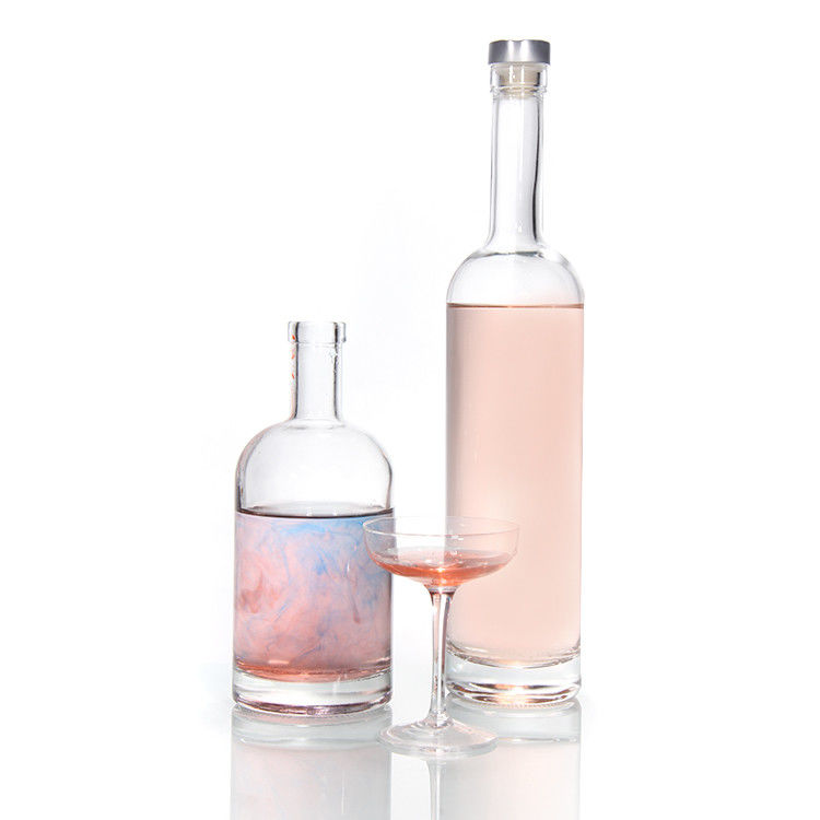 12oz chai vodka cơ sở nặng làm bia cho 750ml rõ ràng chai rượu Bordeaux thủy tinh