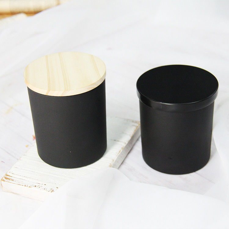 Màu sắc rỗng Luxury gốm nến thơm bình nến với nắp