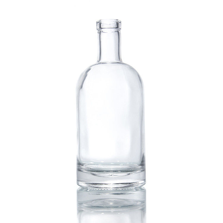 Nhà cung cấp chai thủy tinh 25oz chai cơ sở nặng cho Kombucha 750ml chai rượu vang Bordeaux kính rõ ràng