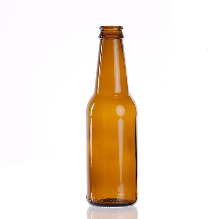 Chất lượng cao bia màu xanh lá cây Amber chai thủy tinh rõ ràng Hot Stamping đồ uống cho bia