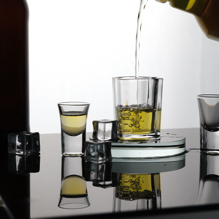 Thử nghiệm miễn phí sang trọng 30ml 40ml 70ml rõ ràng Mini Sublimation Shot Glass Tequila Shot Glass Espresso Shot Glass