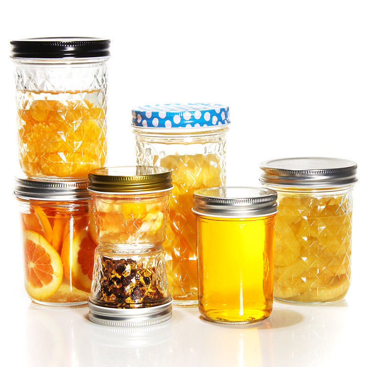 Thiết kế mới minh bạch hình tròn thủy tinh kẹo dưa chuột bình thủy tinh bình để lưu trữ