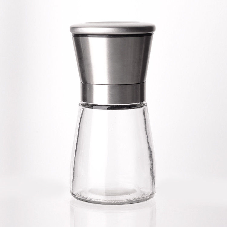 Logo tùy biến Nhiều phong cách 40Z 8OZ Thùng gia vị bằng thủy tinh với đầu máy trộn Nắp gia vị