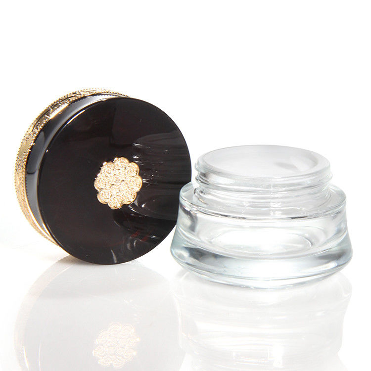Ống kính 50ml và bao bì thủy tinh Vỏ thủy tinh đóng băng tròn chất lượng tùy chỉnh 5g 10g 15g