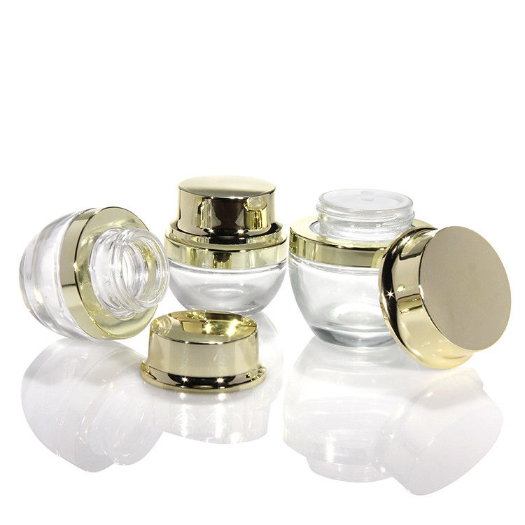 Thùng kính kem bán buôn 5Ml 10Ml 15Ml 20Ml 30Ml 50Ml mỹ phẩm Thùng kính kem tóc với nắp