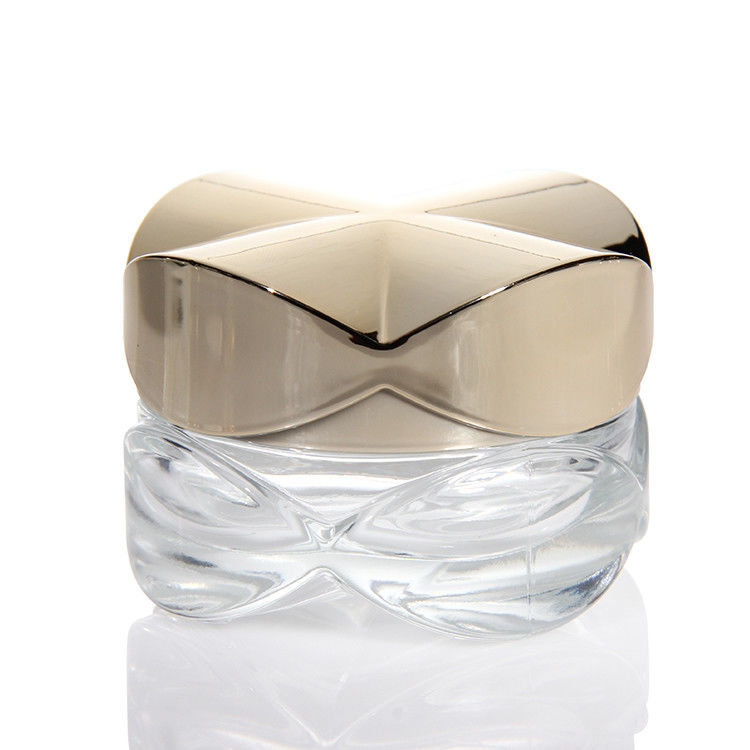 Thùng kem kính Bao bì mỹ phẩm trống 15ml 20ml 30ml 50ml Amber Clear Glass Lotion Body Body Cream Jar
