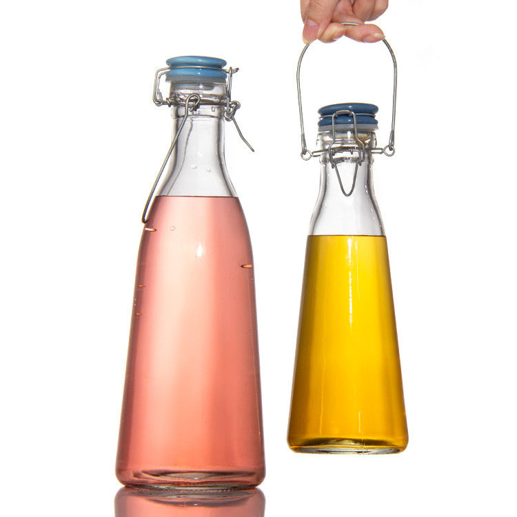chai kính rỗng 250ml 500ml 750ml với dễ dàng swing Snap Cap cho đồ uống nước trái cây bia vodka whiskey