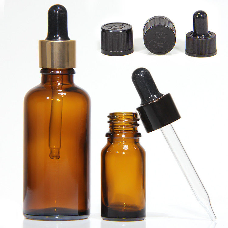 Sang Trọng 1oz 2oz 20ml 30ml 50ml Mỹ Phẩm Trống Vai Phẳng Serum Tinh Dầu Thủy Tinh Chai Nhỏ Giọt