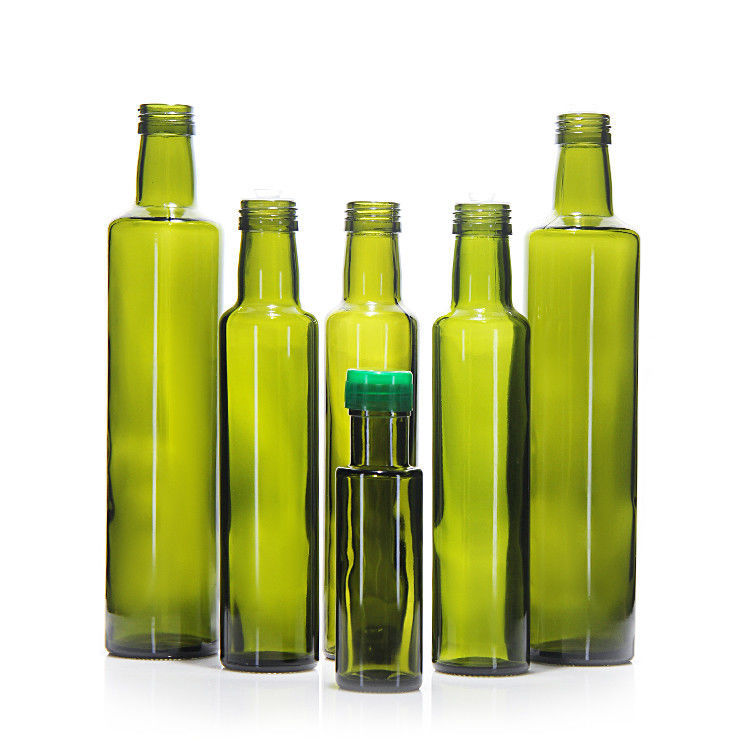 Lớp thực phẩm 250Ml 500Ml 750Ml Rõ, tròn chai dầu ô liu thủy tinh Marasca