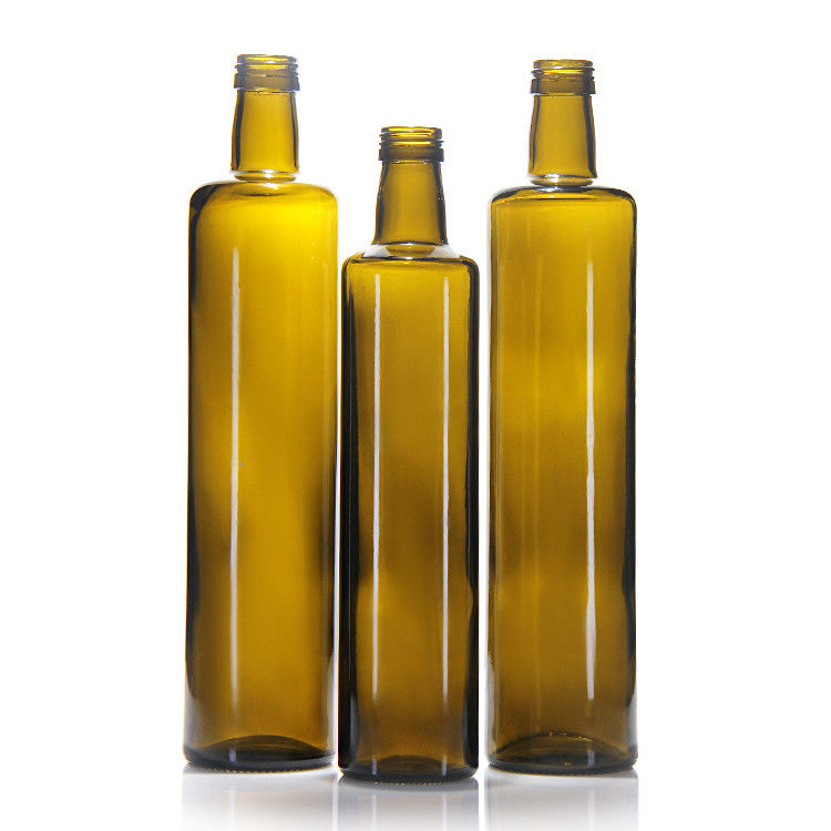 Lớp thực phẩm 250Ml 500Ml 750Ml Rõ, tròn chai dầu ô liu thủy tinh Marasca