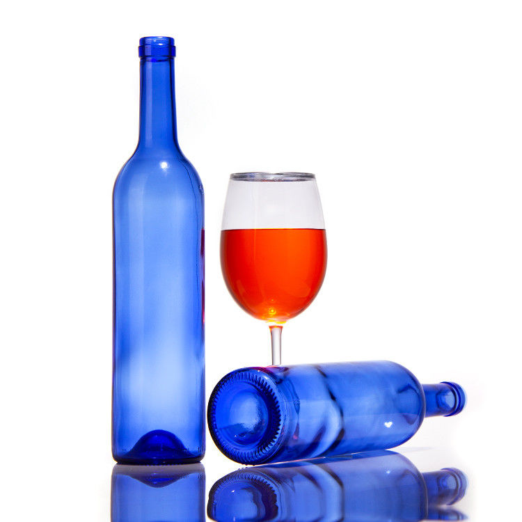 Ô liu màu xanh lá cây Amber trống 750ml bia khô rượu vang đỏ rượu vang chai thủy tinh với nắp