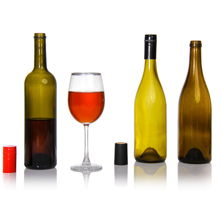 Nhãn hiệu tùy chỉnh 500 Ml 750 Ml Frosted Clear Black Round Wine Wine Bottles For Wedding
