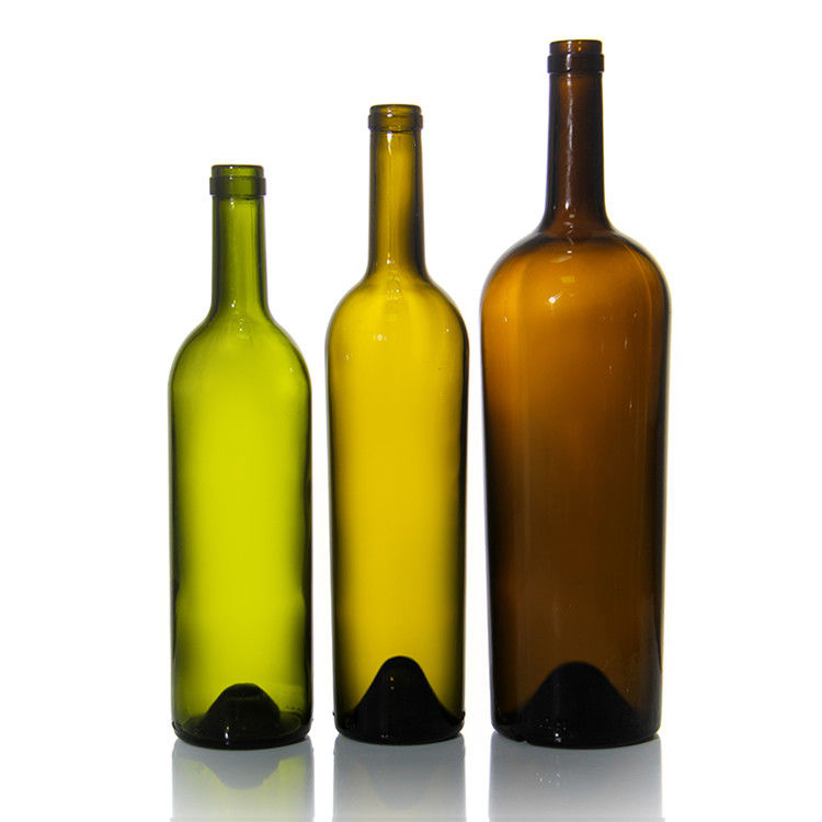 Nhãn hiệu tùy chỉnh 500 Ml 750 Ml Frosted Clear Black Round Wine Wine Bottles For Wedding