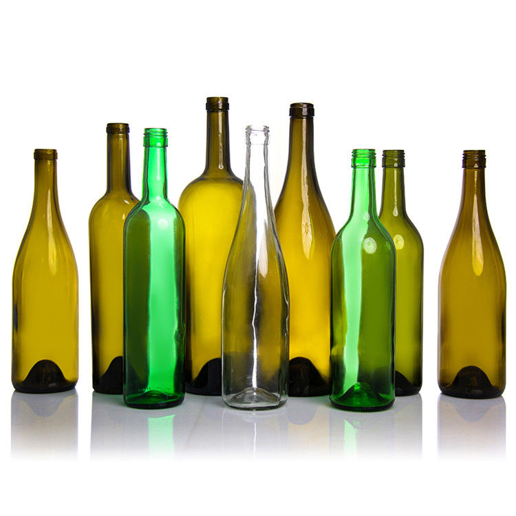 Nhãn hiệu tùy chỉnh 500 Ml 750 Ml Frosted Clear Black Round Wine Wine Bottles For Wedding