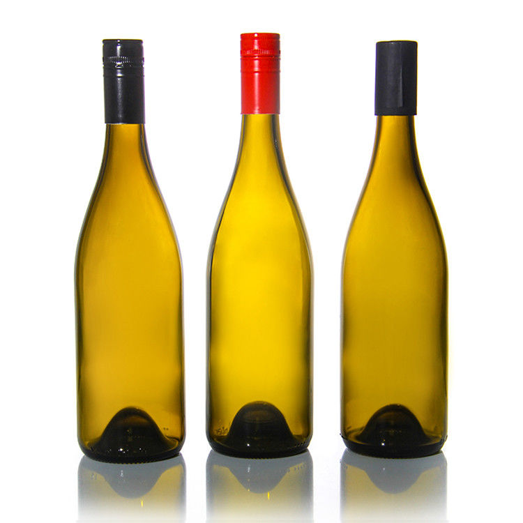 Nhãn hiệu tùy chỉnh 500 Ml 750 Ml Frosted Clear Black Round Wine Wine Bottles For Wedding