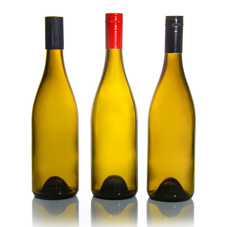 Nhà sản xuất sang trọng Champagne 375ml 750ml chai rượu vang đỏ màu xanh đậm chai kính rỗng với nắp
