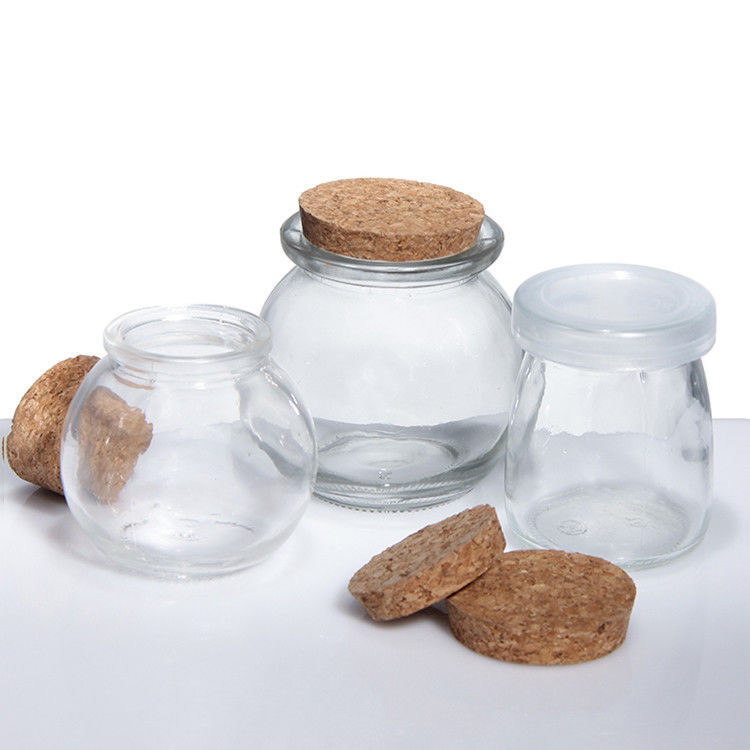 8oz chai sữa chua rỗng chai pudding và chai sữa tươi với nắp