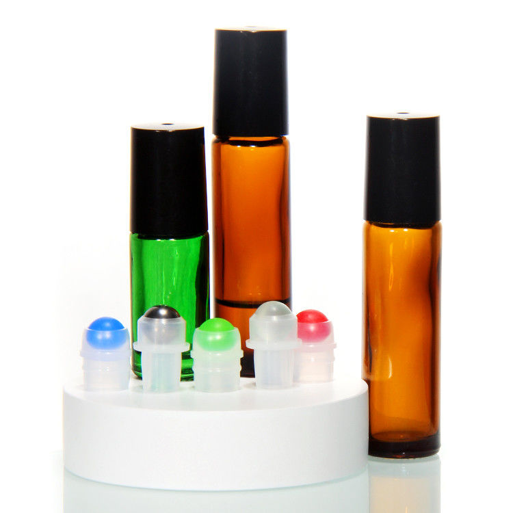 Custom 5Ml 10Ml 15Ml Glass Perfume Roll On Bottle Với Quả Quả Vòng Thép Không gỉ