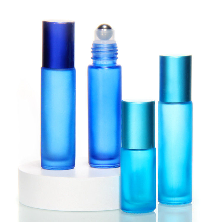 Custom 5Ml 10Ml 15Ml Glass Perfume Roll On Bottle Với Quả Quả Vòng Thép Không gỉ