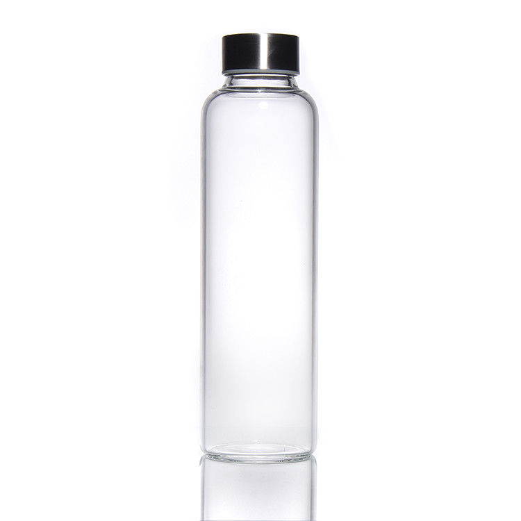 Thiết kế mới 350ml/500ml chai nước thủy tinh borosilicate cao với nắp thép không gỉ
