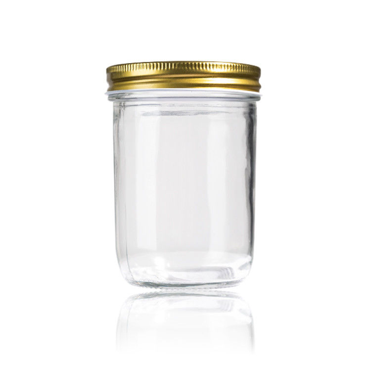 Chất lượng cao chất lượng thực phẩm Mason mật ong chai 2oz 8oz Glass Storage Jar với nắp