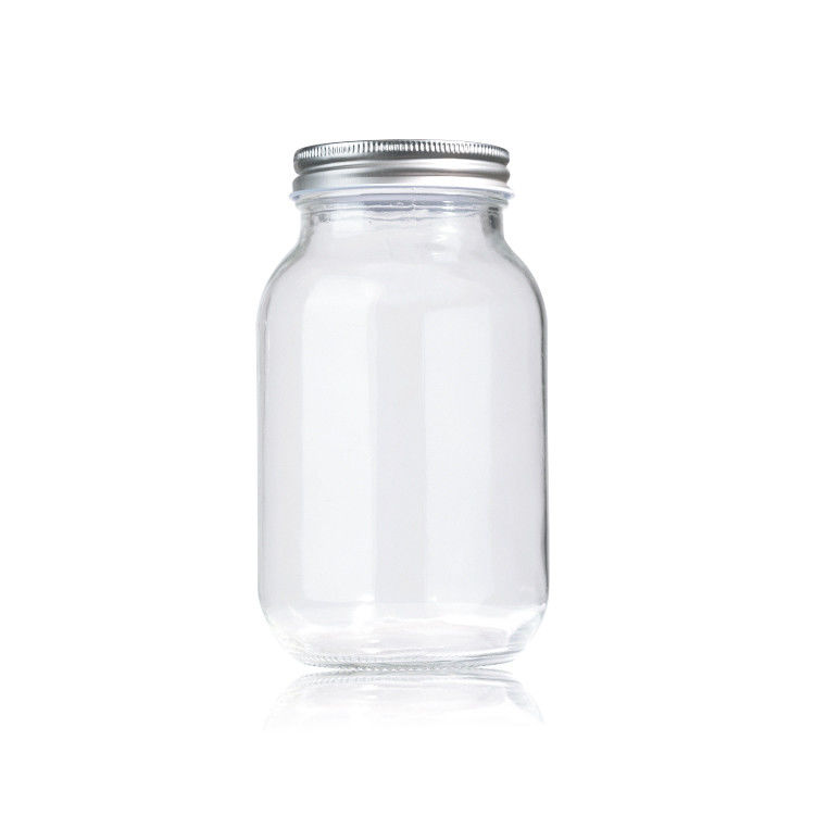 Chất lượng cao chất lượng thực phẩm Mason mật ong chai 2oz 8oz Glass Storage Jar với nắp