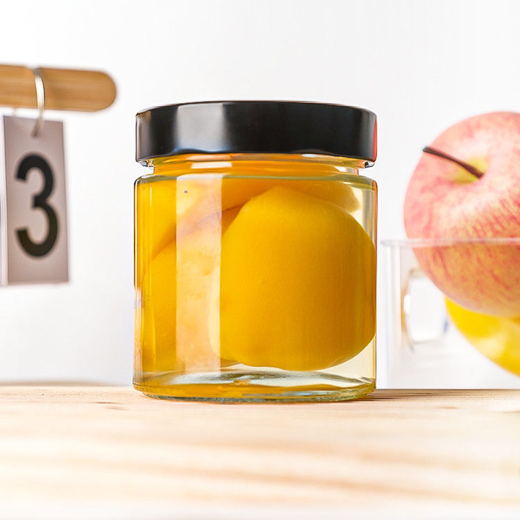 Bao bì thực phẩm 4oz 6oz 9oz 13oz 17oz chai kính rõ ràng nắp chai đầy đủ bộ Frosted Glass Jar với nắp kim loại